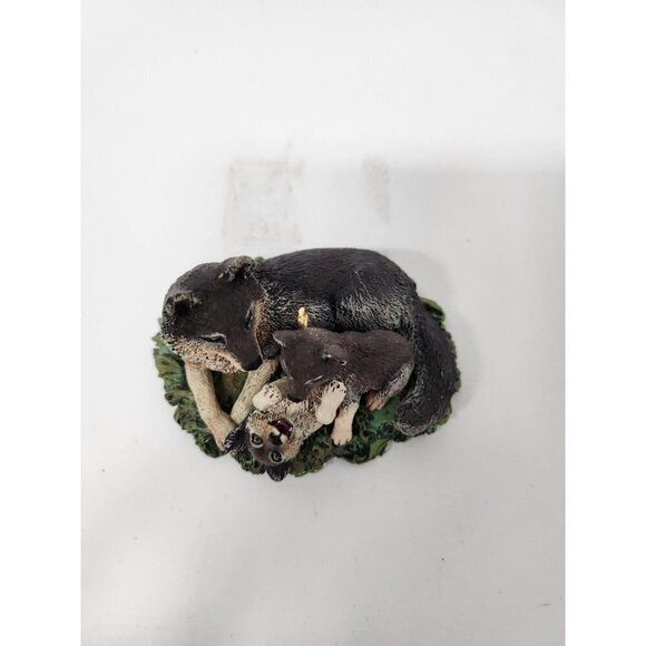 VTG 1998 Hallmark Timber Wolves At Play Majestic Wilderness Keepsake Ornament - Picture 7 of 14